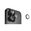 Evelatus Apple iPhone 16 Pro / 16 Pro Max kameras objektīva aizsargs Armor Black Titanium