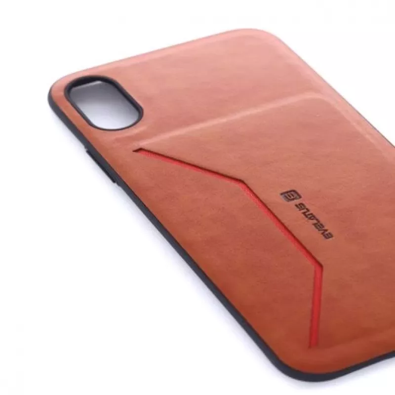 Evelatus Apple iPhone X Nobel Brown Folio maciņš