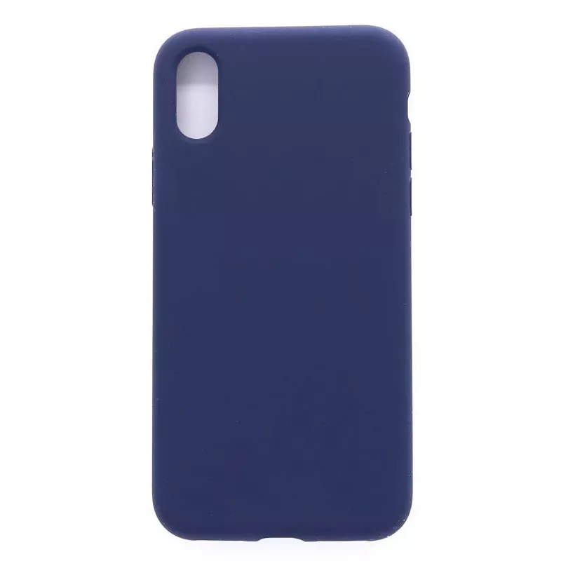 Evelatus Apple iPhone Xs Max Nano Silicone Case Soft Touch TPU Midnight Blue