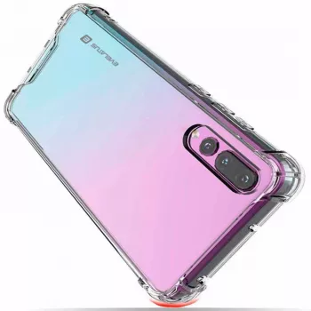 Evelatus Huawei P30 militārais triecienizturīgais silikona vāciņš TPU caurspīdīgs
