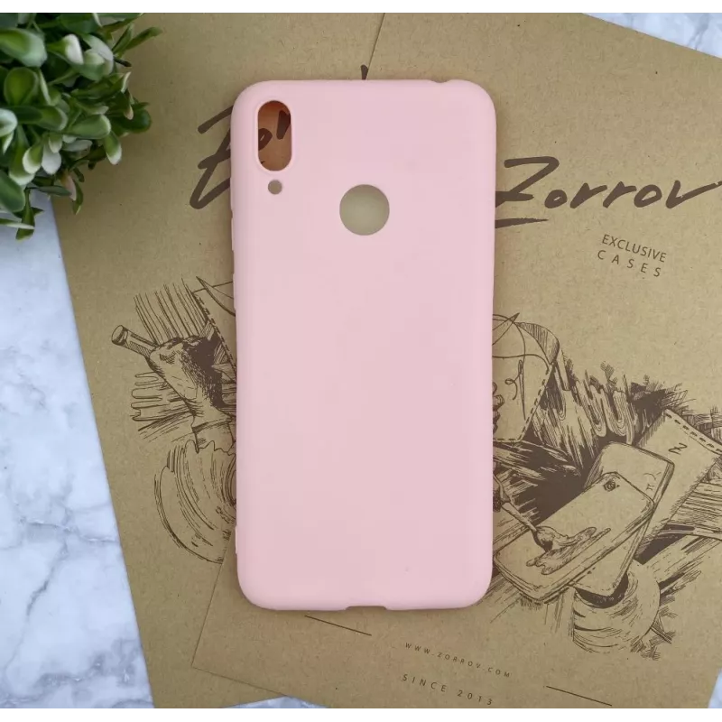 Evelatus Huawei Y7 2019 Nano Silikona Maciņš Soft Touch TPU Pink Sand
