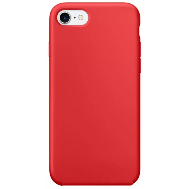 EVELATUS Nano Silicone Case for Apple iPhone 8 Plus/7 Plus - Soft Touch TPU - Red