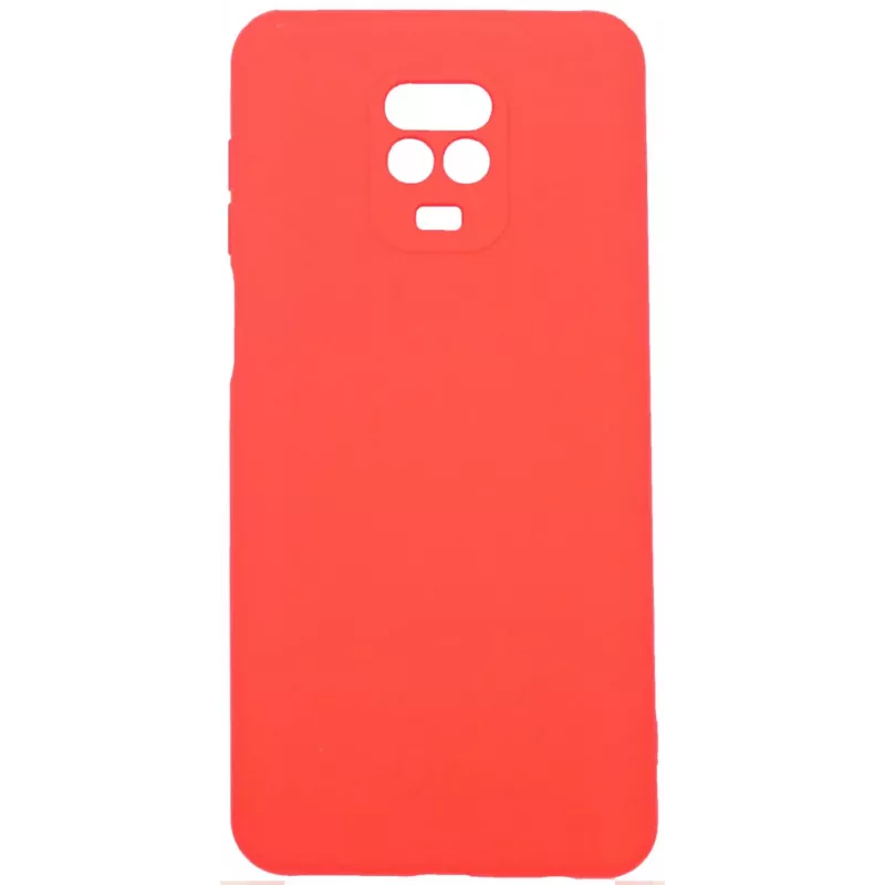 Evelatus Nano Silicone Case Soft Touch TPU Red for Xiaomi Redmi Note 9 Pro / Redmi Note 9S