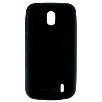 Evelatus Nokia 1 (2018) Silikona Maciņš Melns