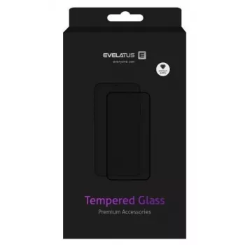 Evelatus Privacy 2.5D Silk Full Cover rūdīta stikla ekrāna aizsargs Apple iPhone 14 Pro Max 6.7 inch - pretizlūkošanas, antistatisks, Japānas līme, 9H cietība, bez burbuļiem