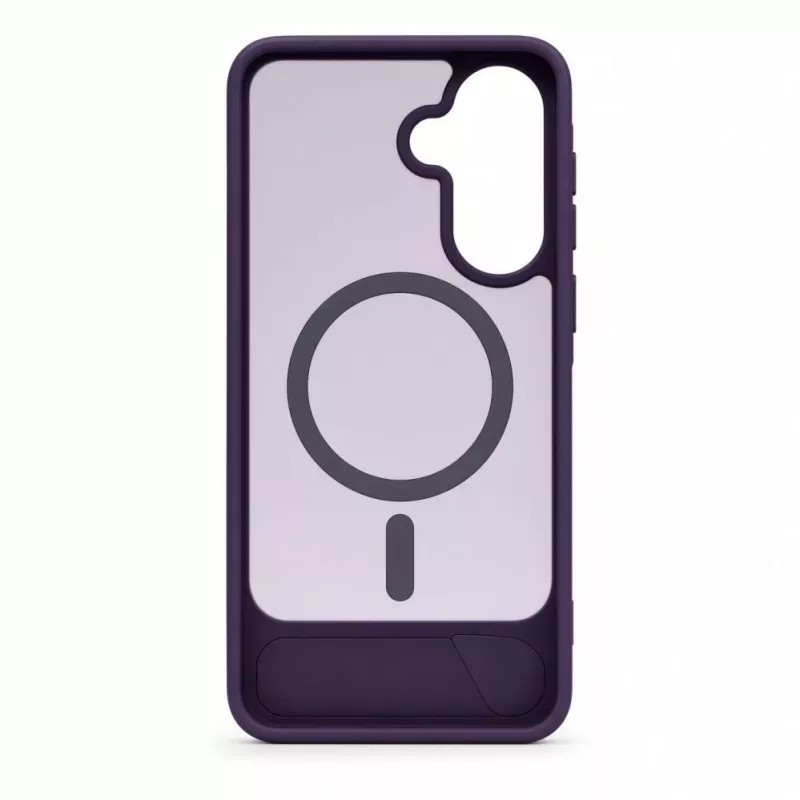 Evelatus Gumijotais MagSafe maciņš ar statīvu Samsung Galaxy A37 / A36 - Purpura