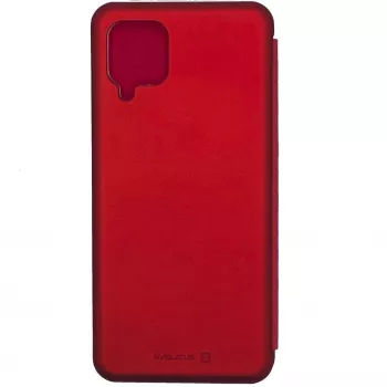 Evelatus Samsung Galaxy A12/M12 grāmatas maciņš sarkans