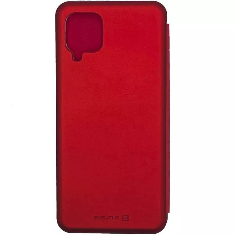 Evelatus Samsung Galaxy A12/M12 grāmatas maciņš sarkans