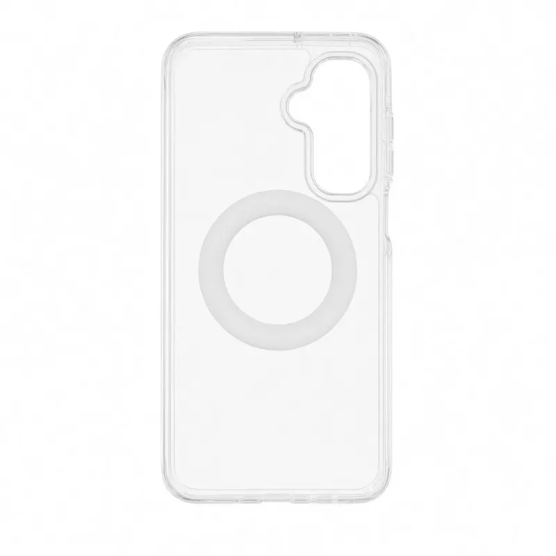 Evelatus Samsung Galaxy A17 4G / A17 5G hibrīda maciņš ar MagSafe PC+TPU 360 metāla statīvu, caurspīdīgs