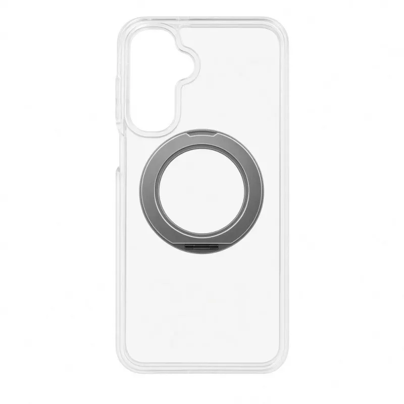 Evelatus Samsung Galaxy A17 4G / A17 5G hibrīda maciņš ar MagSafe PC+TPU 360 metāla statīvu, caurspīdīgs