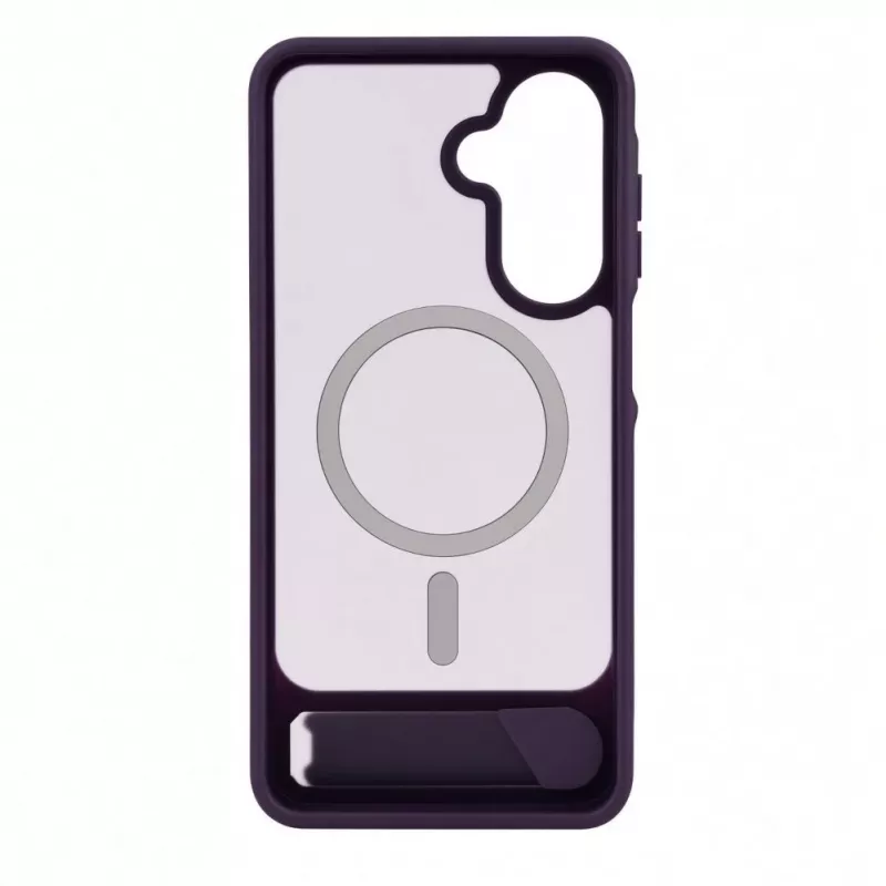 Evelatus Samsung Galaxy A17 4G / A17 5G gumijots MacSafe ar statīvu maciņš purpura