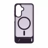 Evelatus Samsung Galaxy A17 4G / A17 5G gumijots MacSafe ar statīvu maciņš purpura