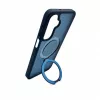 Evelatus Samsung Galaxy A17 4G / A17 5G Shield vāciņš ar MagSafe un statīvu, matēts gredzens, tumši zils