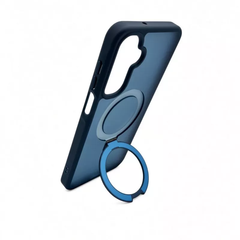 Evelatus Samsung Galaxy A17 4G / A17 5G Shield vāciņš ar MagSafe un statīvu, matēts gredzens, tumši zils