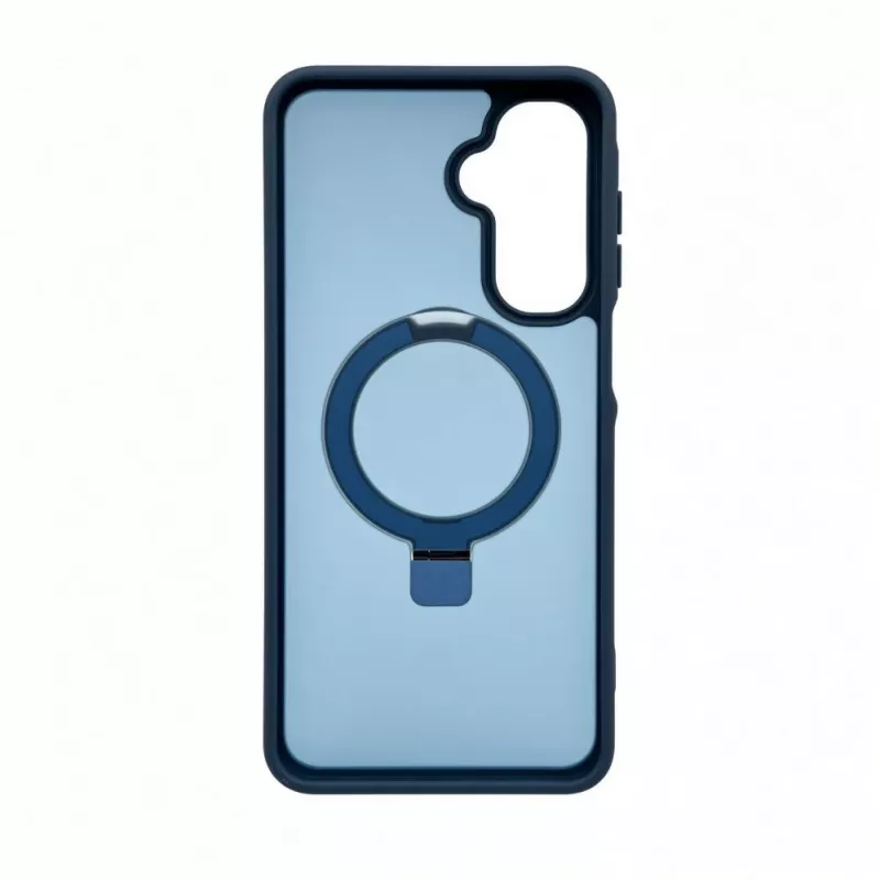 Evelatus Samsung Galaxy A17 4G / A17 5G Shield vāciņš ar MagSafe un statīvu, matēts gredzens, tumši zils