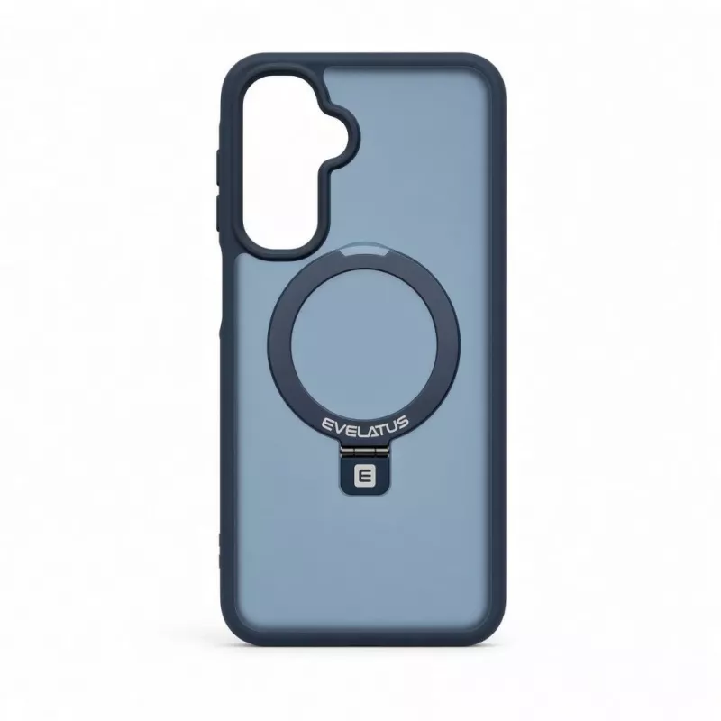 Evelatus Samsung Galaxy A17 4G / A17 5G Shield vāciņš ar MagSafe un statīvu, matēts gredzens, tumši zils