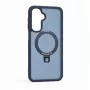 Evelatus Samsung Galaxy A17 4G / A17 5G Shield vāciņš ar MagSafe un statīvu, matēts gredzens, tumši zils