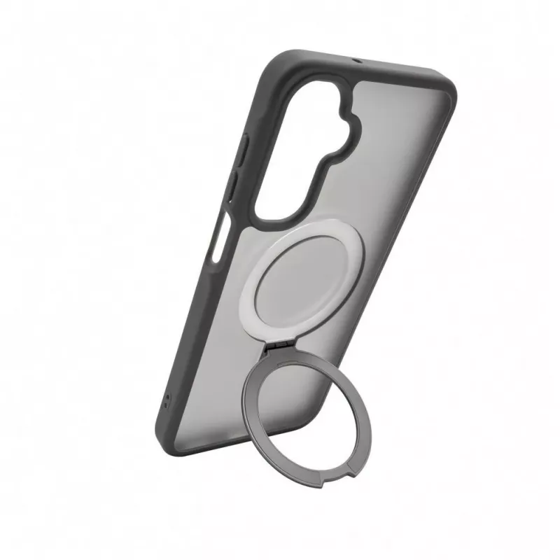 Evelatus Samsung Galaxy A17 4G / A17 5G Shield vāciņš ar MagSafe un statīvu, matēti pelēks