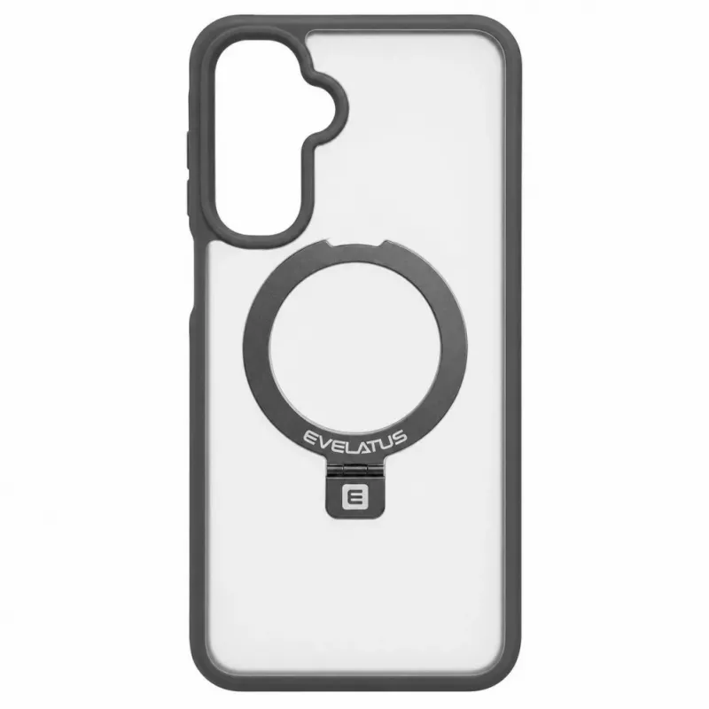 Evelatus Samsung Galaxy A17 4G / A17 5G Shield vāciņš ar MagSafe un statīvu, matēti pelēks