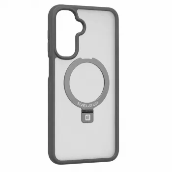 Evelatus Samsung Galaxy A17 4G / A17 5G Shield vāciņš ar MagSafe un statīvu, matēti pelēks