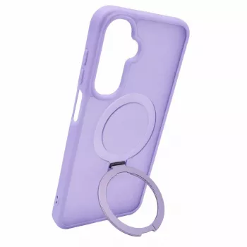 Evelatus Samsung Galaxy A17 4G / A17 5G Shield vāciņš ar MagSafe un statīvu, matēts gredzens, lavandas purpura