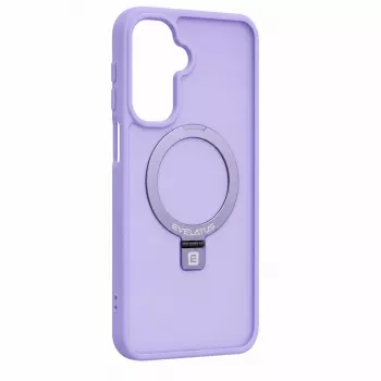 Evelatus Samsung Galaxy A17 4G / A17 5G Shield vāciņš ar MagSafe un statīvu, matēts gredzens, lavandas purpura