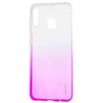 Evelatus Samsung Galaxy A20e Gradient TPU maciņš Roza sarkana