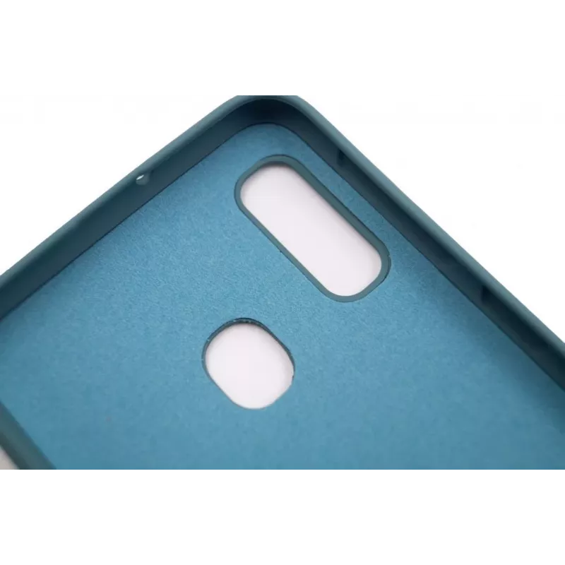 Evelatus Samsung Galaxy A20e Soft Touch silikona maciņš ar siksniņu zils