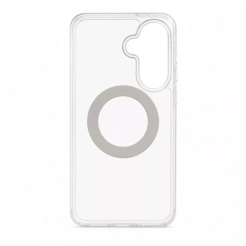 Evelatus Samsung Galaxy A37 / A36 hibrīda maciņš ar MagSafe PC+TPU 360 metāla statīvu, caurspīdīgs