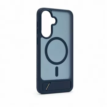 Evelatus Samsung Galaxy A37 / A36 Gumijots MagSafe ar statīvu maciņš Navy Blue