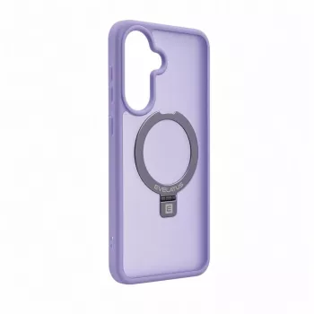 Evelatus Samsung Galaxy A37 / A36 Shield vāciņš ar MagSafe un statīvu, matēts gredzens, lavandas purpura