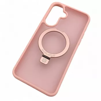 Evelatus Samsung Galaxy A37 / A36 Shield Case ar MagSafe un statīvu, matēts gredzens, gaiši rozā