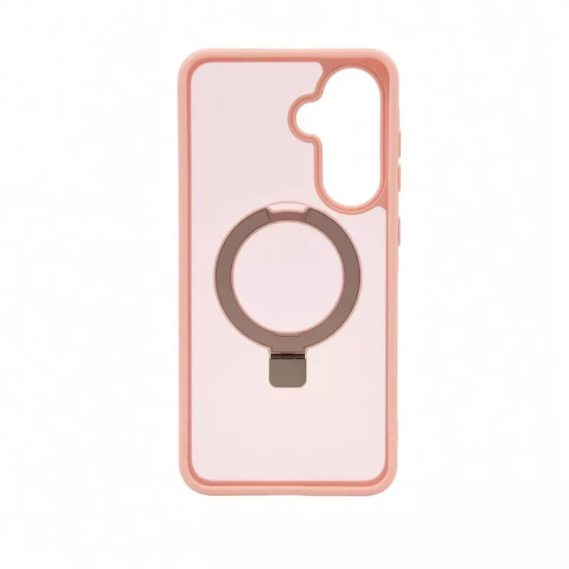 Evelatus Samsung Galaxy A37 / A36 Shield Case ar MagSafe un statīvu, matēts gredzens, gaiši rozā