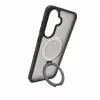 Evelatus Samsung Galaxy A37 / A36 Shield Case ar MagSafe un statīvu, matēts gredzens, dūmu pelēks
