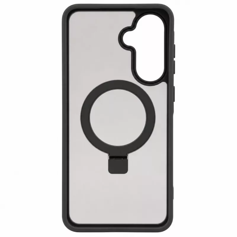 Evelatus Samsung Galaxy A37 / A36 Shield Case ar MagSafe un statīvu, matēts gredzens, dūmu pelēks
