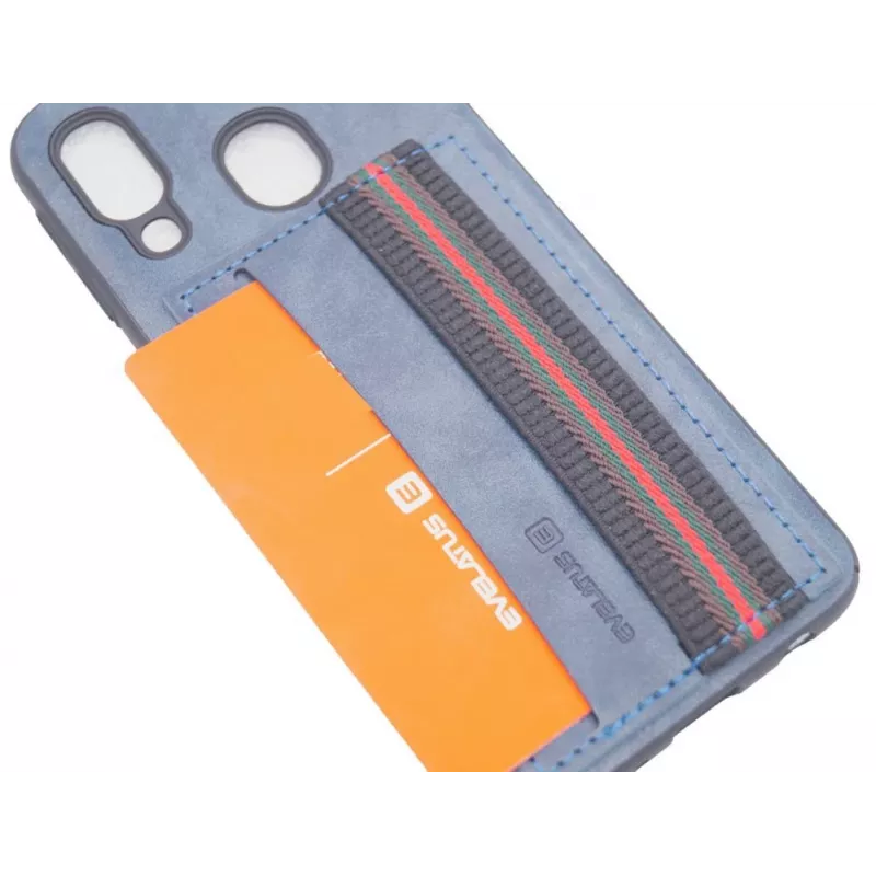 Evelatus Samsung Galaxy A40 Cubit Blue Back Cover