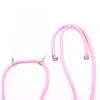 Evelatus Samsung Galaxy A40s Case with Rope Pink Transparent