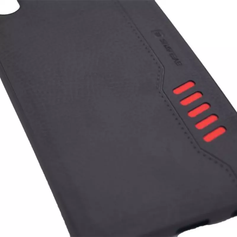 Evelatus Samsung Galaxy A50 Shooter Series Black Rugged Back Cover with Kickstand and Ring Holder