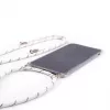 Evelatus Samsung Galaxy A50s Case ar Auklu Baltas Svītras Caurspīdīgs
