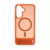 Evelatus Samsung Galaxy A57 gumēts MacSafe ar statīvu maciņš oranžs