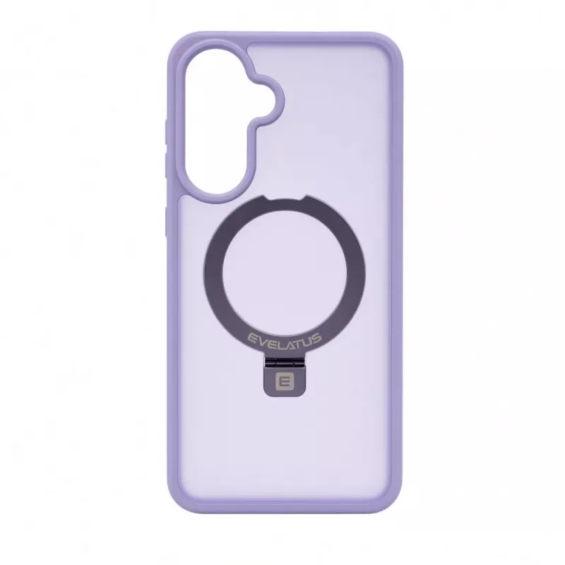 Evelatus Samsung Galaxy A57 aizsargmaciņš ar MagSafe un statīvu, matēts violets