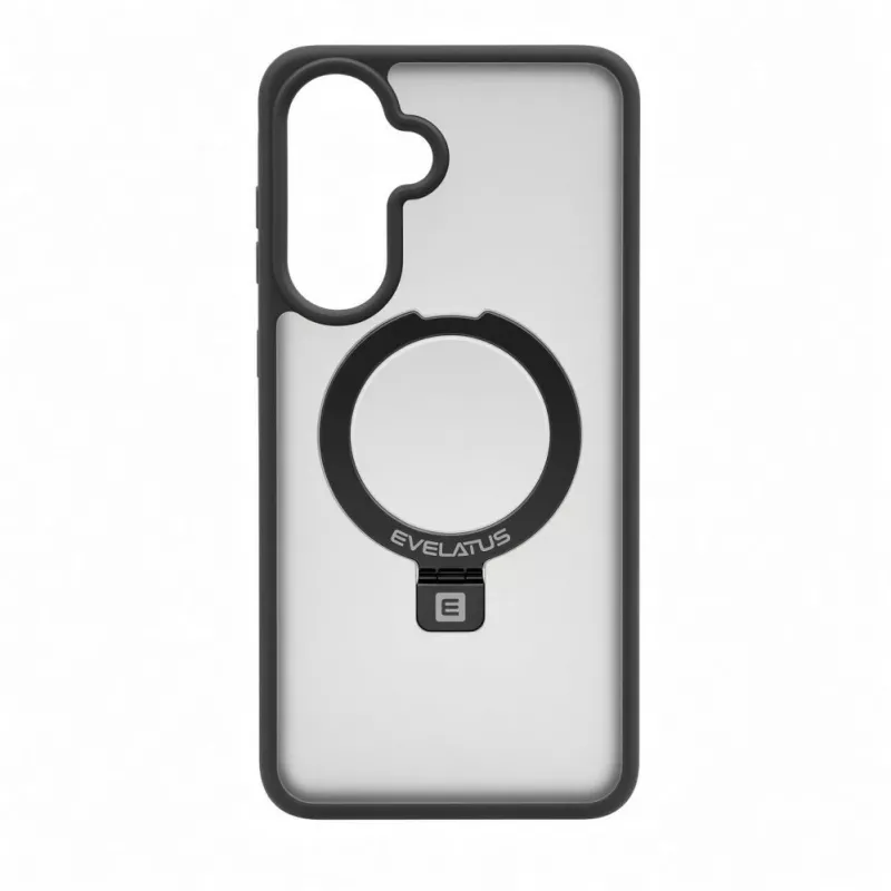 Evelatus Samsung Galaxy A57 Shield Case ar MagSafe un statīvu, matēts gredzens, dūmu pelēks