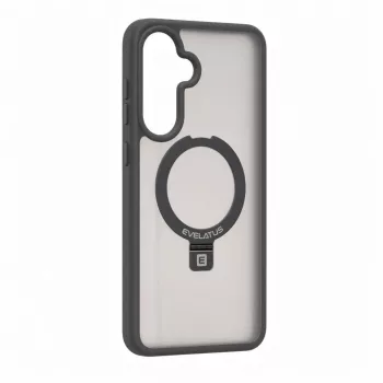 Evelatus Samsung Galaxy A57 Shield Case ar MagSafe un statīvu, matēts gredzens, dūmu pelēks