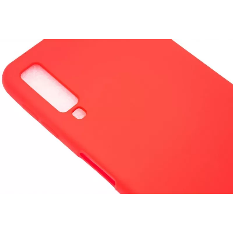 Evelatus Samsung Galaxy A7 2018 Nano Silicone Case Soft Touch TPU Red