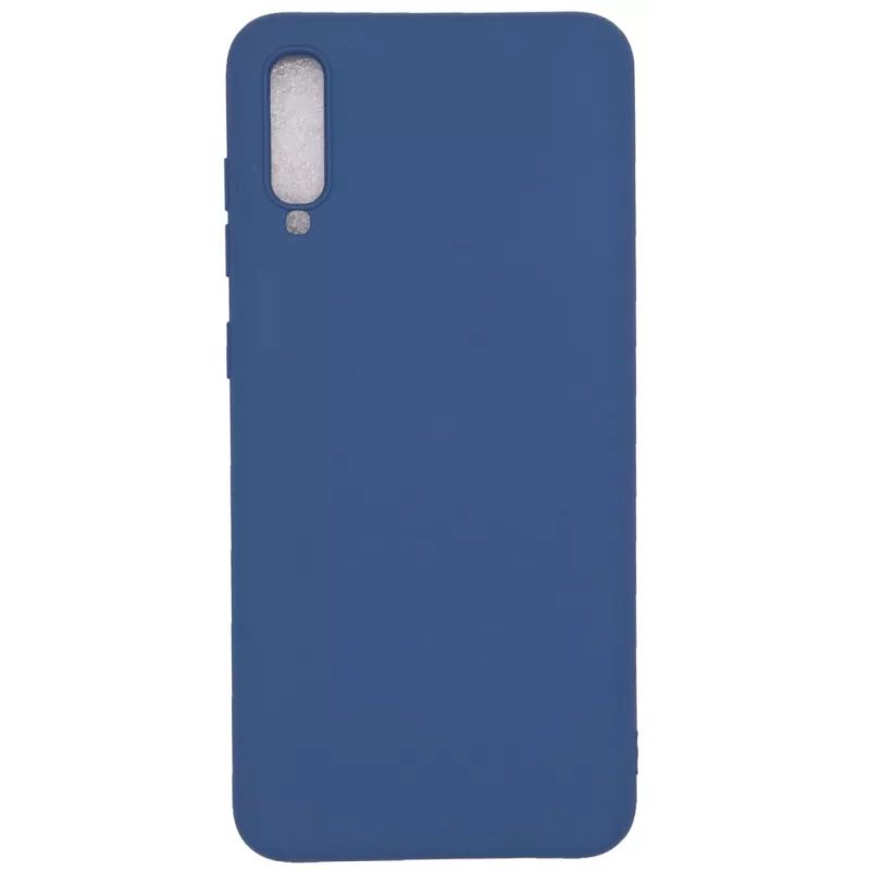 Evelatus Samsung Galaxy A70 Nano Silicone Case Soft Touch TPU Dark Blue