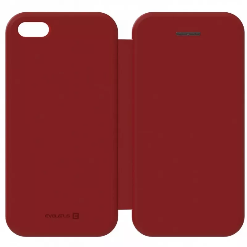 Evelatus Samsung Galaxy J4 Plus grāmatas vāciņš vīna sarkanā krāsā