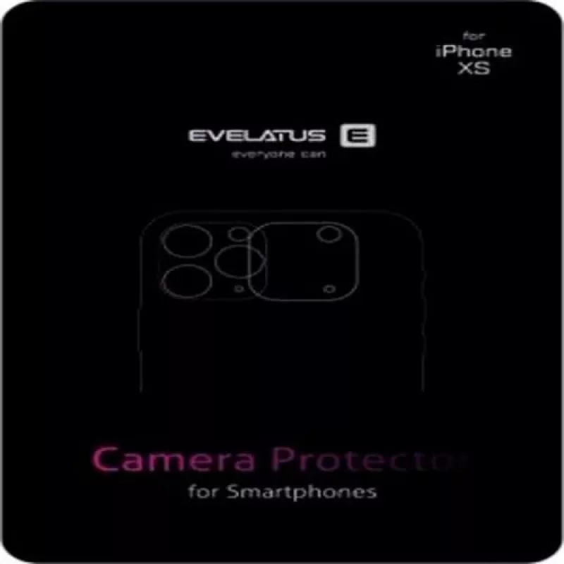Evelatus Samsung Galaxy S10e Camera Lens Glass Replacement - Transparent with Black Frame