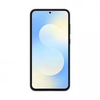 Evelatus Samsung Galaxy S25 FE Premium magnētiskais mīkstā pieskāriena silikona maciņš melns