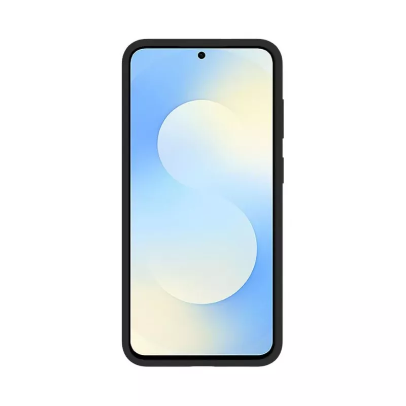 Evelatus Samsung Galaxy S26 FE Premium Magnētiskais mīkstā pieskāriena silikona maciņš melns