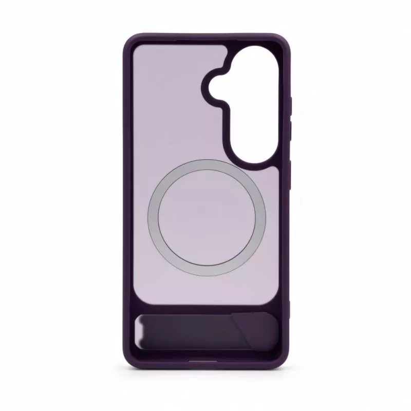 Evelatus Samsung Galaxy S26 gumijots MacSafe ar statīvu maciņš purpura krāsā